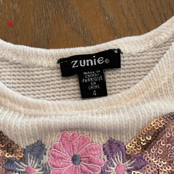 Zunie Cream and Pink Kids Dress Set - Picture 2 of 5